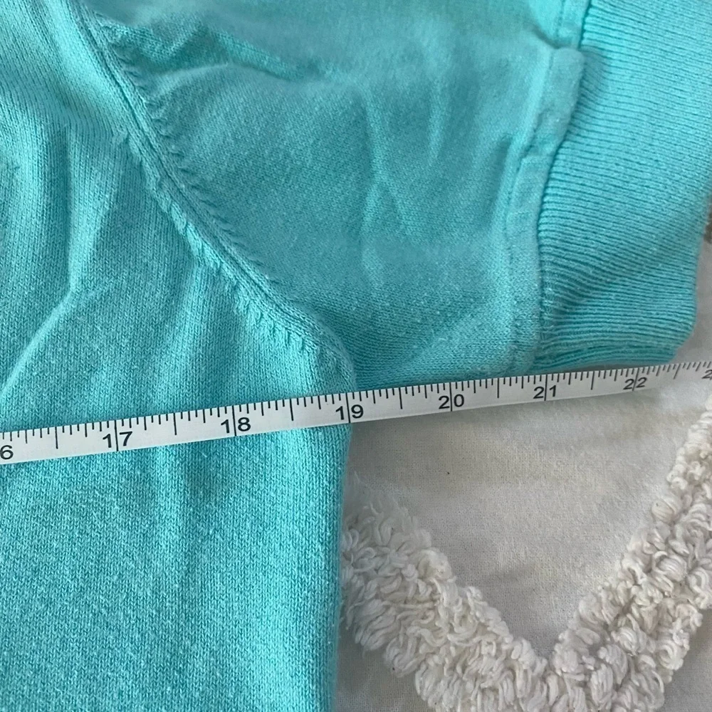 EUC Y2K v-neck short sleeve sweater size large - Picture 7 of 9